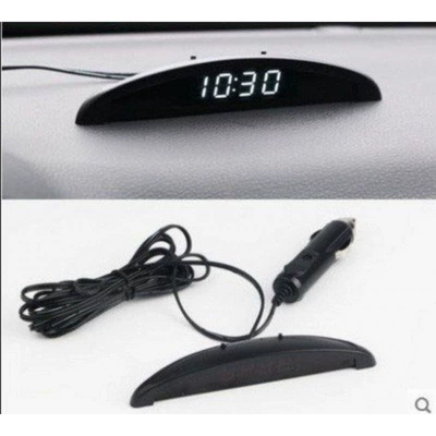 light, internal temperature and — Car thermometer - time-voltage-temperature-function-cigarette-lighter-power-supply-white