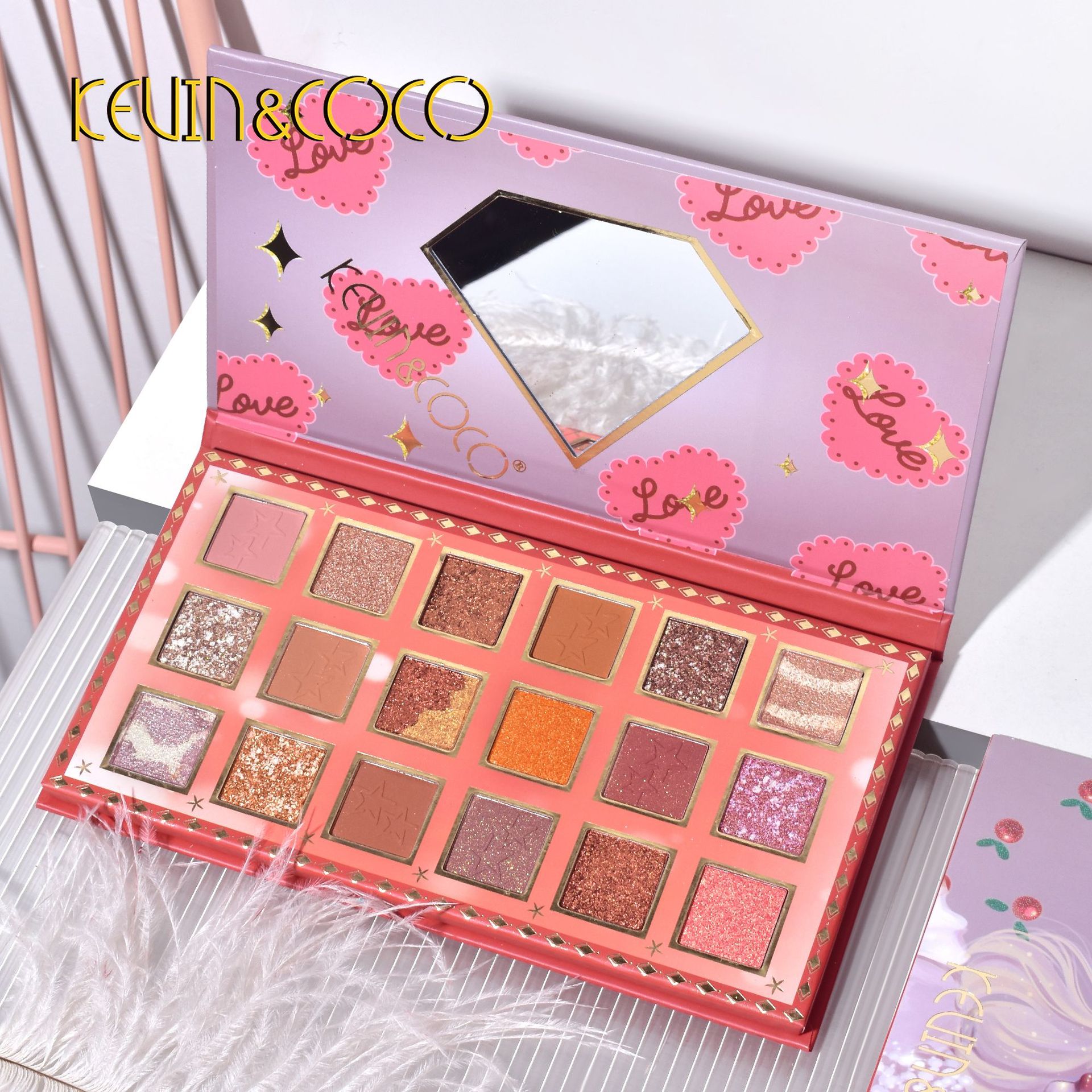 18-farbige Fashion-Lidschattenpalette