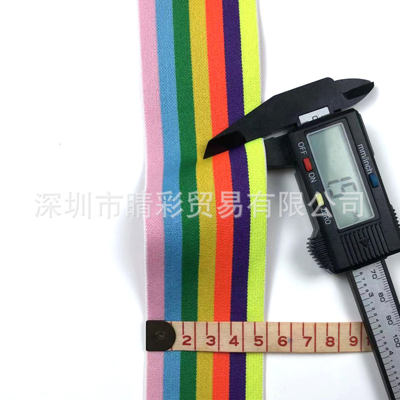 Banda elástica de color de nylon directo de fábrica estilo étnico jacquard banda elástica accesorios de ropa banda elástica banda de Goma elástica