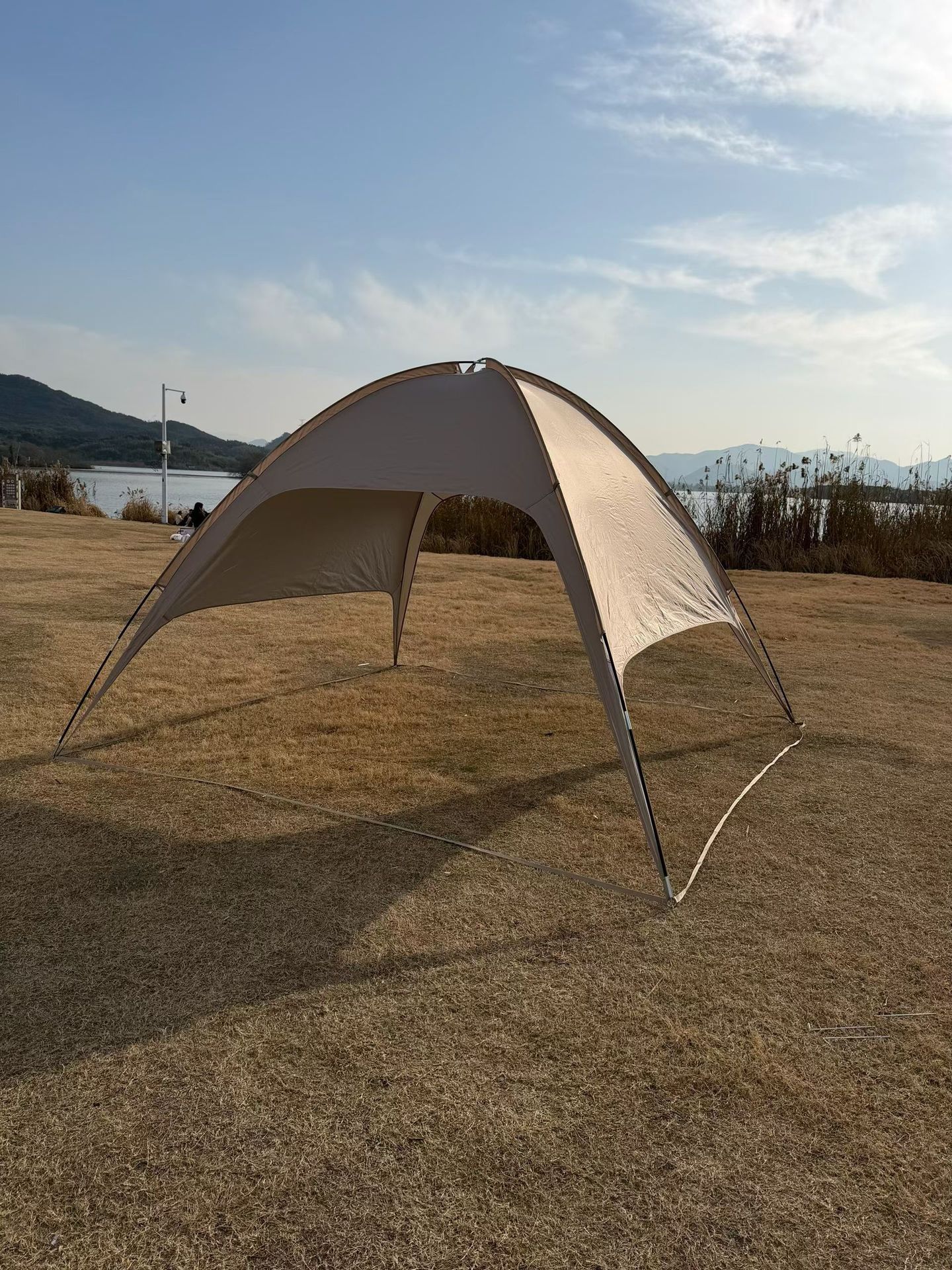 Forest Bee Dome Tent Sunshade Outdoor Camping Portable Windproof Rainproof Black Glue Sunshade Sun Protection Multi-Person Canopy