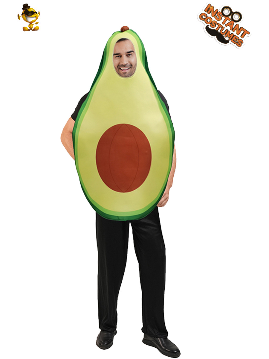Fiesta de carnaval de Halloween transfronteriza cos ropa de actuación para adultos accesorios trajes divertidos de aguacate