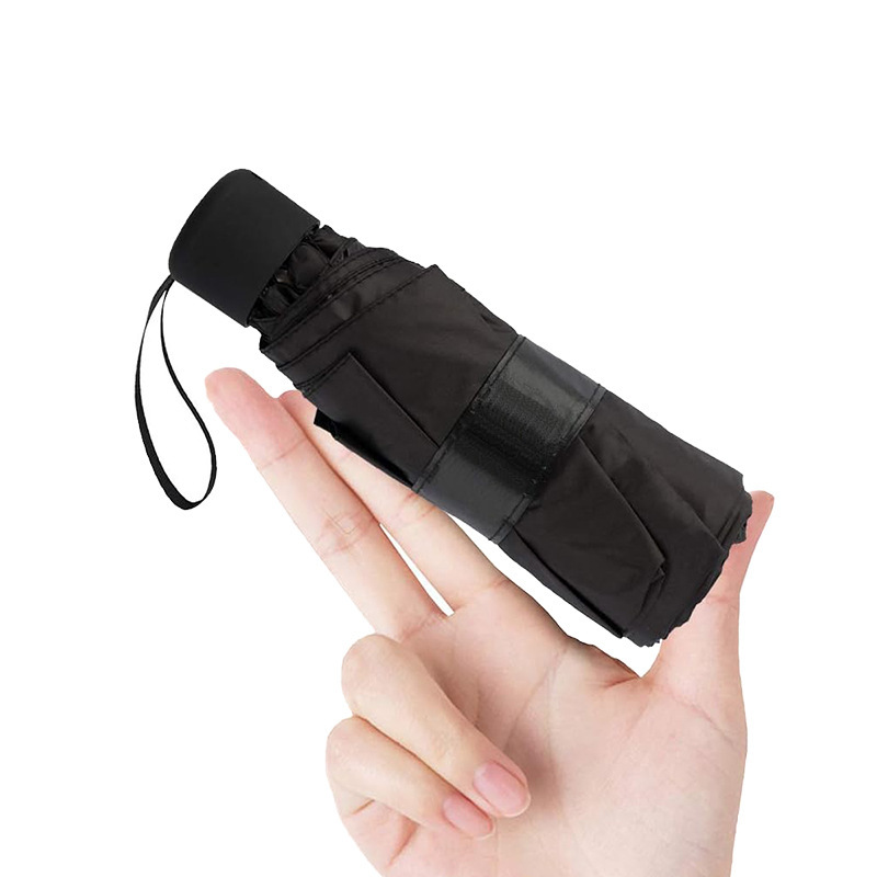 Ultra Short Ultralight Travel Portable Mini Ladies Compact Windproof Manual 50% Off Stack Advertising Foreign Trade Umbrella Factory