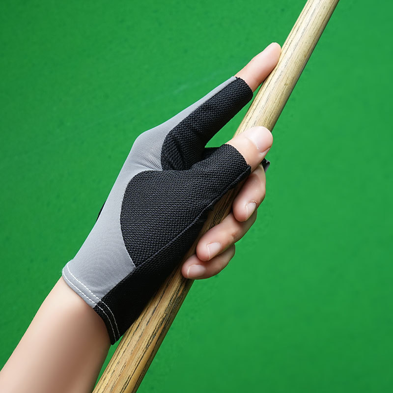 Guantes de billar, snooker de medio dedo para hombres y mujeres, ropa individual, seda de hielo elástica suave, guantes finos con hebilla antideslizante transpirables image 4