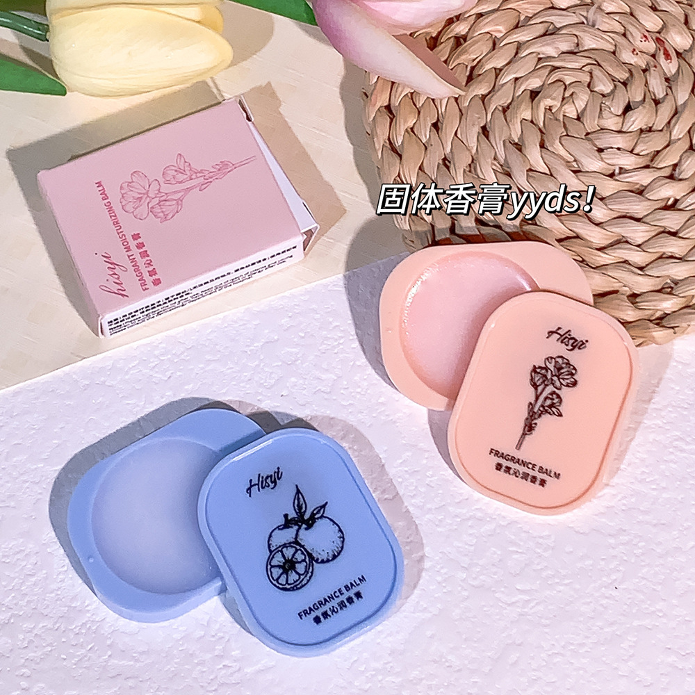 Hisyi Fragrance Refreshing Balm Lasting Fragrance Freesia Lime Small Portable Eau De Toilette Solid Balm for Women