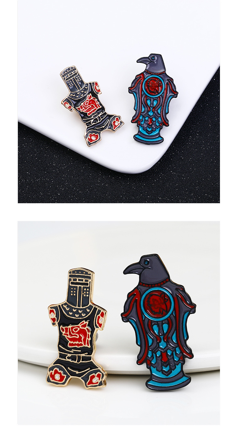 New Drip Brooch Creative Personality Cartoon Eagle Brooch Badge Bag Clothing Accessories Wholesale display picture 2