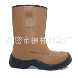 中东跨境安全靴高筒欧标钢头防砸防刺防滑油田靴子safety boots