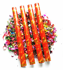 20支裝60cm手持禮炮 慶典開業活動禮賓花 婚慶禮花筒旋轉彩花炮