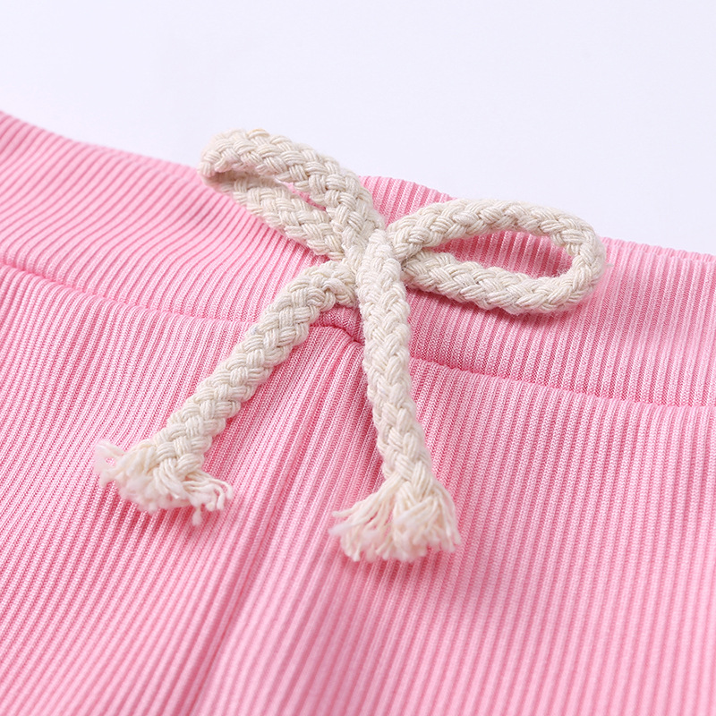 Regular Fit Fit Type Basic Solid Color Polyester Girls Clothing Sets