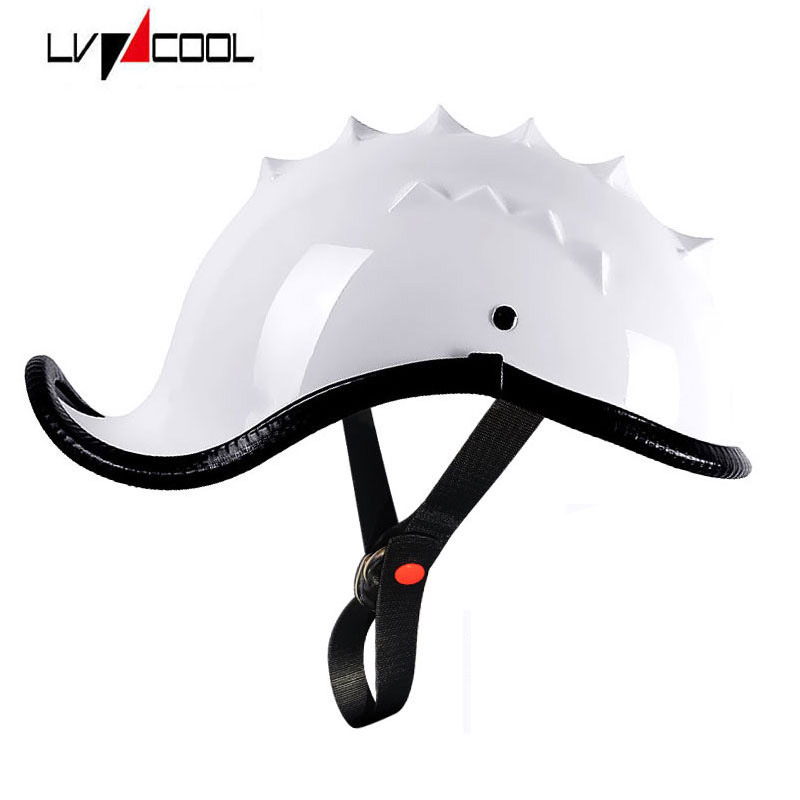 Fábrica de cascos de comercio exterior personalizados OEM Personalización de medio casco retro locomotora casco de pala casco de botella eléctrica