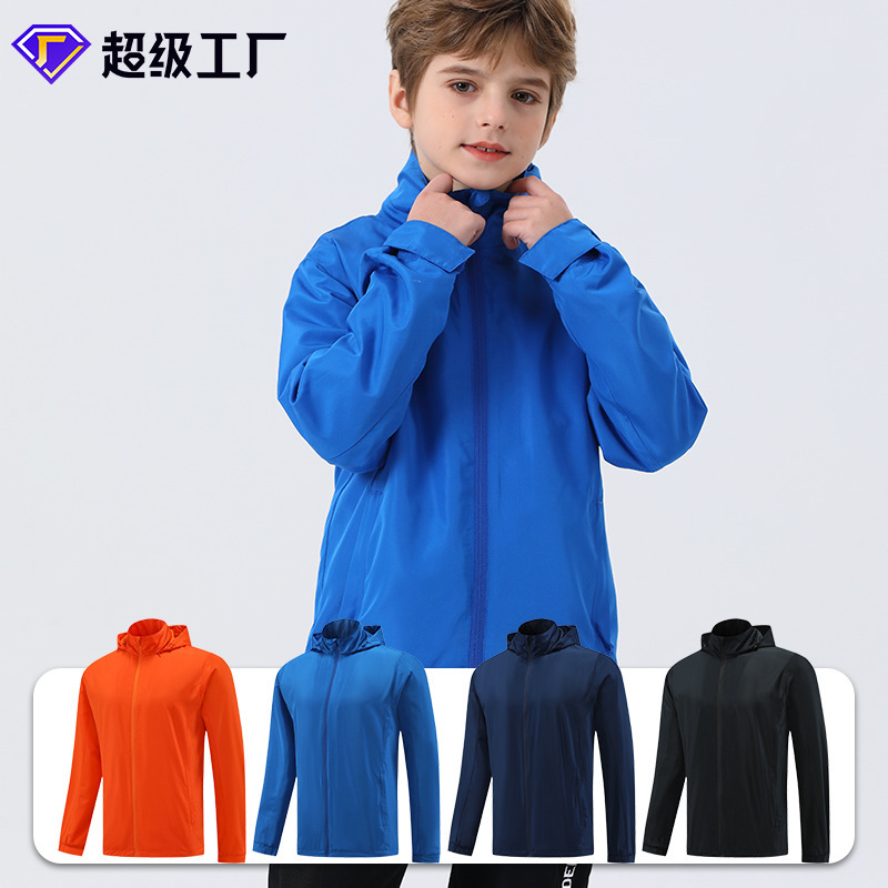 Football Raincoat Jacket Children's Jacket Autumn and Winter Windproof Student Outdoor Quick-Drying Football Training Clothing Wholesale Football Raincoat Jacket Children's Jacket Autumn and Winter Windproof Student Outdoor Quick-Drying Football Training Clothing Wholesale