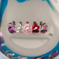 Смола любовь крест губная гвоздь губная петля титановая сталь наружная резьба высокого уровня простой нишевые пирсинг украшения трансграничный новый