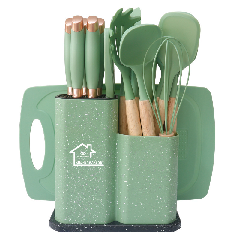 북유럽 혁신 주방용품 19종 세트 - 대나무잎 그린(대리석무늬)