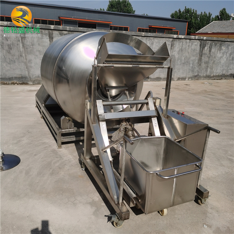整体使用YZ304不锈钢做的真空滚揉机 1500L牛肉牛排腌制滚揉机