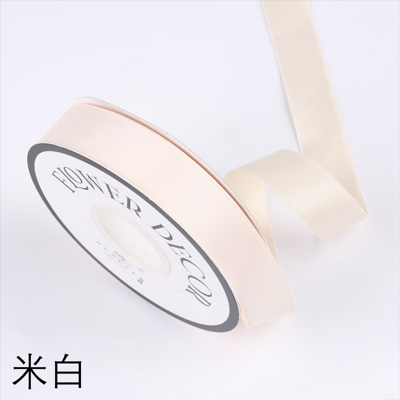 2,5 cm cinta de poliéster de doble cara al por mayor bolsa hecha a mano de bricolaje materiales de flores embalaje mate lavado bolsa de algodón cinta de la flor