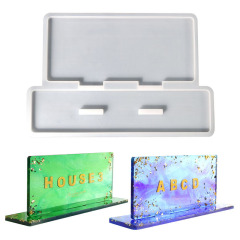 The proud DIY resin mold hotel sign mirror display stand silicone mold, exclusively supplied by Amazon.
