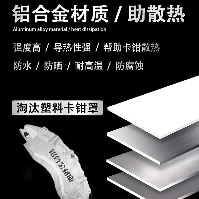 适用奔驰A级B级C级E级GLA/GLB/GLC/CLA铝合金专用卡钳罩AMG套改装|undefined