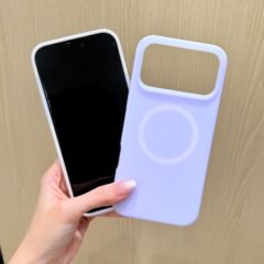 适用苹果17液态硅胶果冻磁吸手机壳iPhone16Promax纯色简约防摔壳