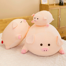 可爱气球猪超软抱枕圆球猪陪睡公仔女生生日礼物床头沙发玩偶批发