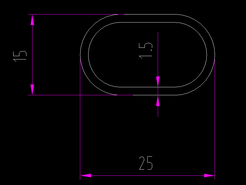 평타원형 25x15x1.5 트루컬러 1.0m