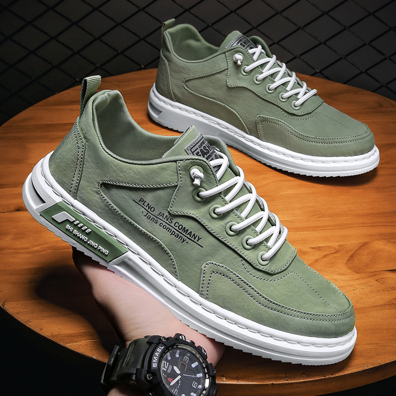 2025 Spring Men's Shoes New Canvas Shoes Trendyy Versatile Casual Sports Sneakers Non-Slip Wear-Resistant Shoes Men's Lightweight