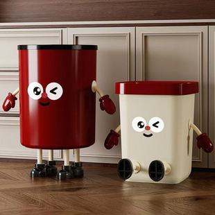 Popular Trash Can for Home Living Room, Creative Kitchen, Bedroom, Bathroom, Toilet, High-Looking Large-Capacity Paper Basket with Lid