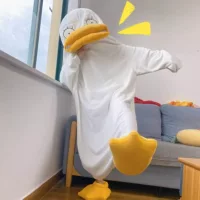 Специальная цена!! Элизабет утиная пижама пара зимние сплетни смешные спальные мешки для мужчин и женщин толстые халаты коралловый бархат