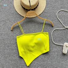 Solid Color Irregular Comfort Sling��ɫ��Ҏ�t���e����T���羳