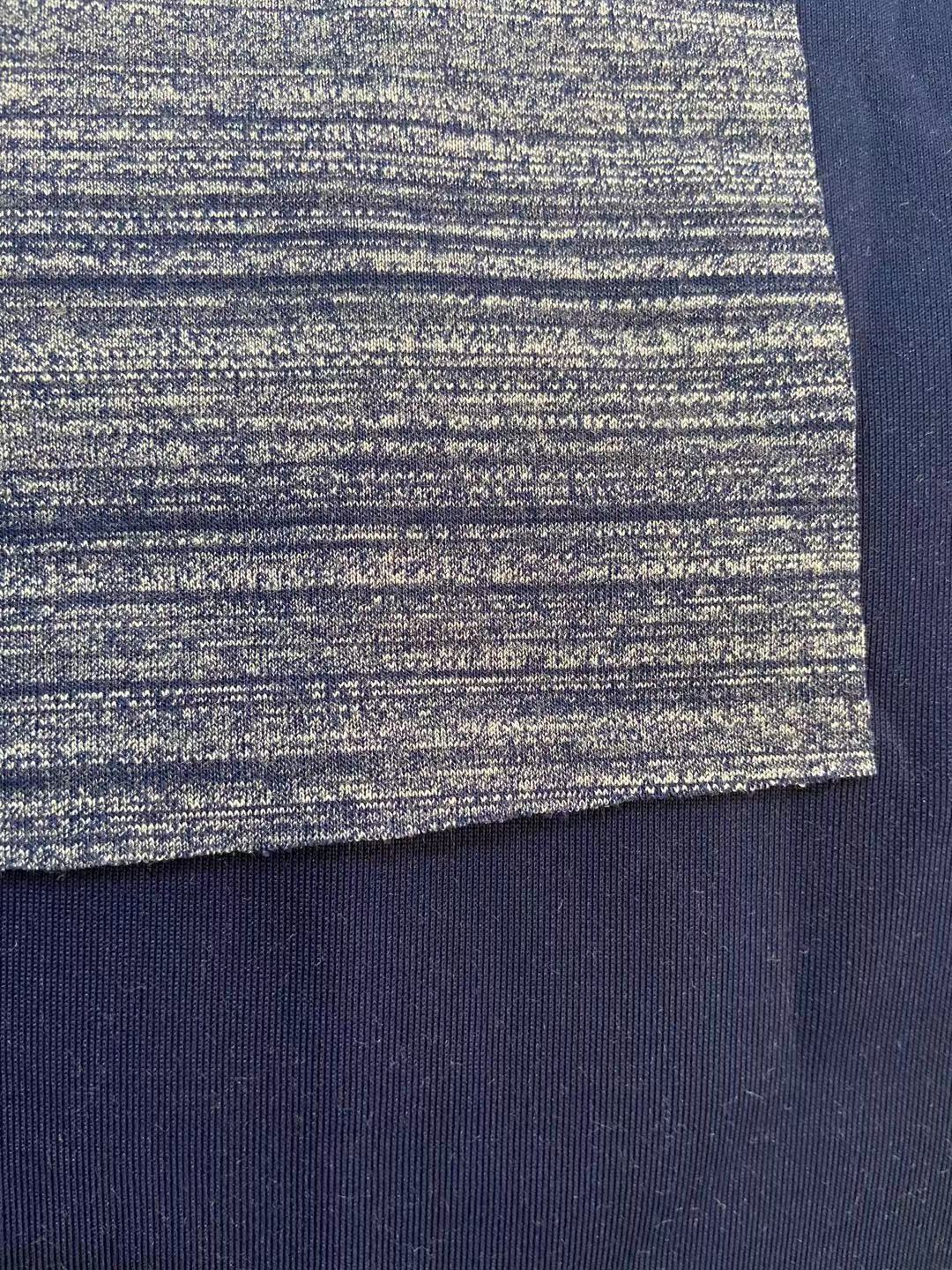 Poliéster algodón estrella máscara tela aerosol color elástico capa de aire humedad wicking deportes punto tela yoga ropa tela