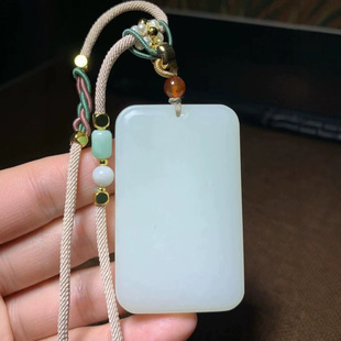 Jin Yu Tang Xinjiang Hetian jade suede jade safe brand white fine, oily full of perfect appearance