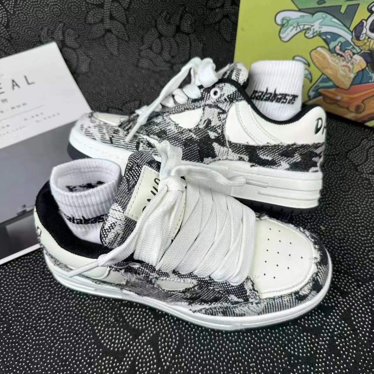 Weiße Freizeitschuhe Für Damen Und Herren Im Lässigen Skater-stil_voghion.com