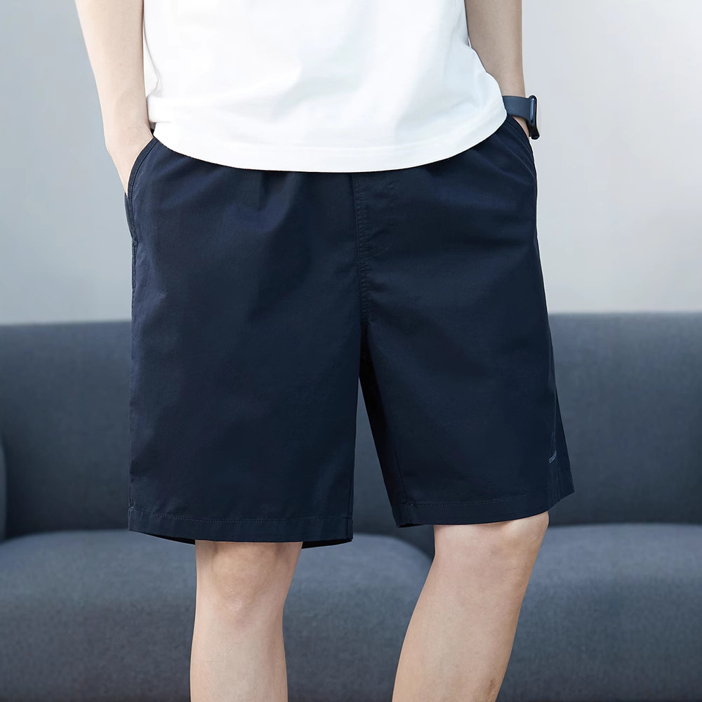 男士夏季纯棉短裤爸爸薄款休闲透气百搭运动外穿5分裤子透气舒适