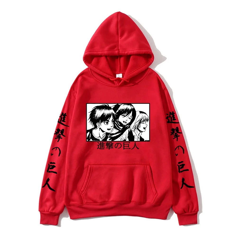 Attack On Titan Sweatshirt Eren Yeager Hoody Mikasa Ackerman