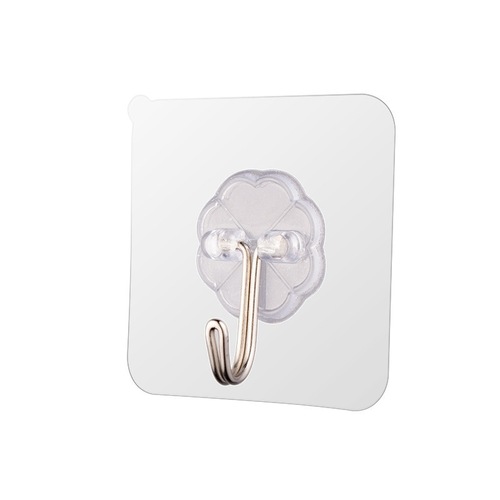 Manufacturer's wholesale transparent invisible hook and loop fastener no drilling waterproof hook household kitchen waterproof hook