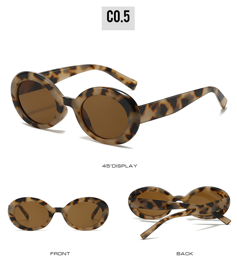 50g Weight Full Frame Glasses Structure Sunglasses Classification Ac, UV400 Protection Lens Material Oval Frame Glasses Style Outdoor, Travel Occasion Solid Color Pattern All Seasons Season Unisex Gender Simple Style, Classic Style Style Grey, Black Color Simple Style Classic Style Solid Color Ac UV400 Protection Oval Frame Full Frame Women's Sunglasses 10
