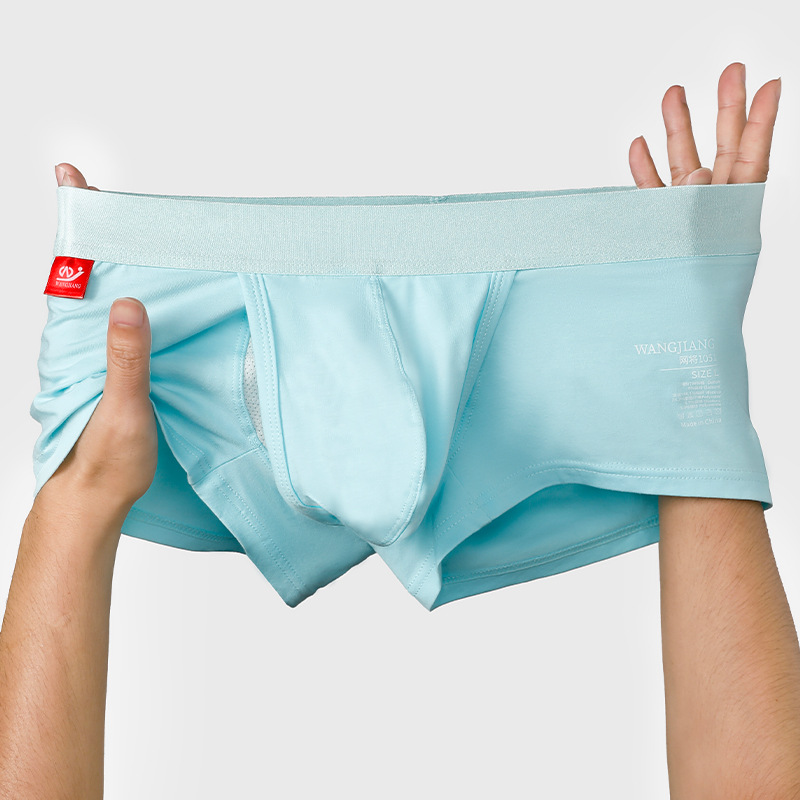 Nueva ropa interior transpirable de los hombres de color sólido U diseño convexo medio cintura ropa interior de los hombres más tamaño de la ropa interior de los hombres al por mayor