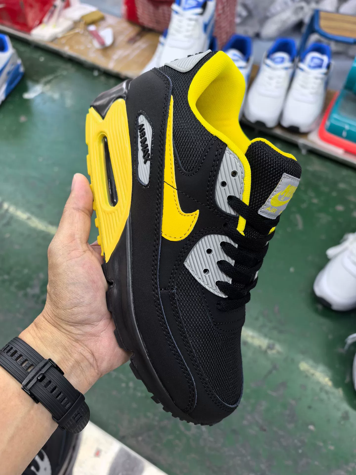 Кросс-граничная внешнеторговая Путянь обувь Air Max90 воздушная подушка сетчатые повседневные спортивные кроссовки европейский стиль высокий уровень спортивной обуви