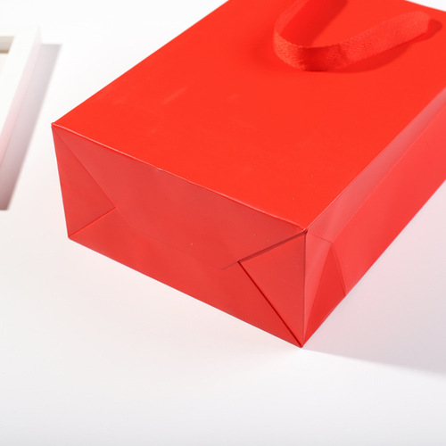 Red festive wedding wedding gift bag wedding candy bag return gift bag handbag wholesale LOGO paper bag