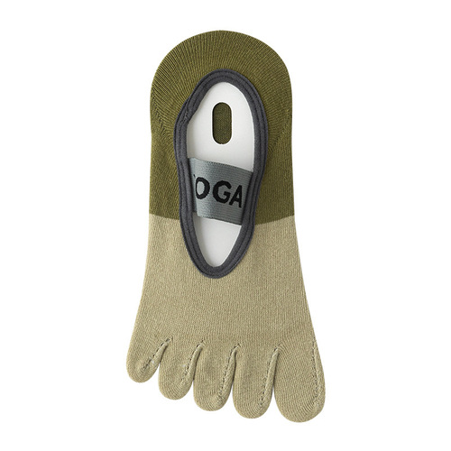 Yoga socks women's professional sports five-toe socks silicone non-slip Pilates invisible indoor sports floor boat socks