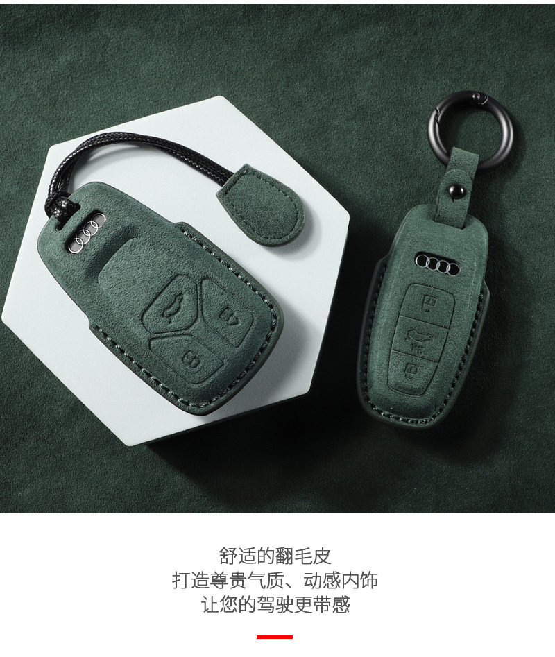Suitable for Audi Key Cover Old Model A6L Q5L Shell A4L A3 Imported A8 A7L A5 All-Inclusive Simple Shell