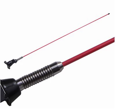 vehicle antenna: Car-Mounted Modified Flagpole Rear - 15m-red-send-4-small-flags