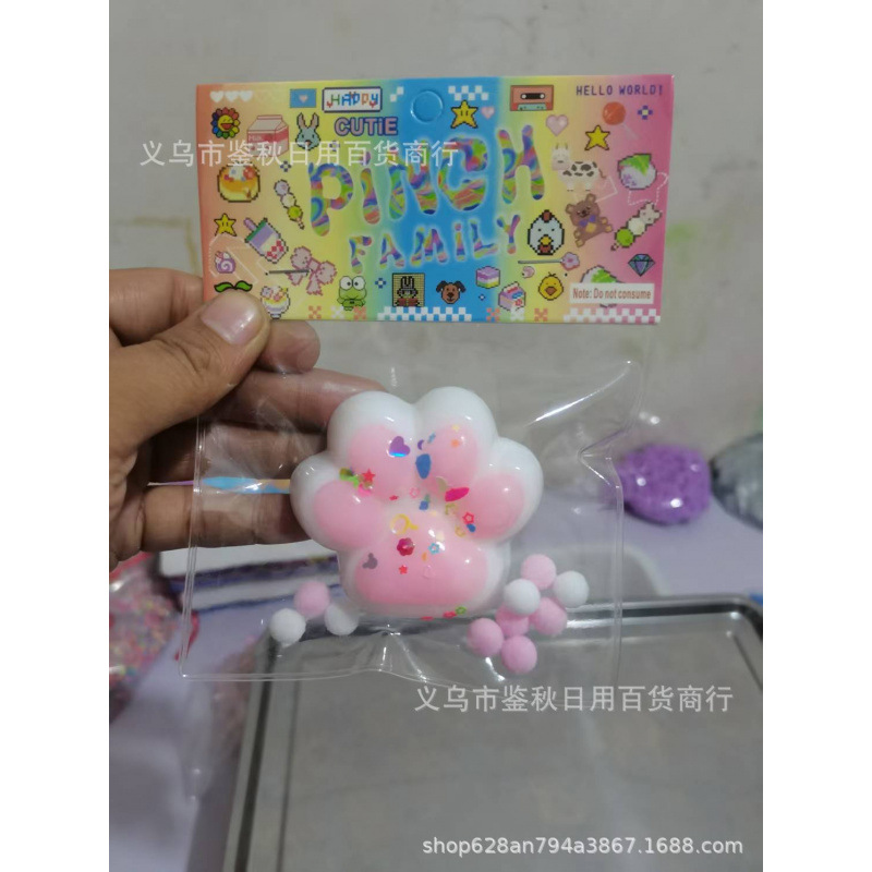 Amazonas Taba Candy Extrusión Pinch Pinch Le juguetes de compresión reducida transfronterizos huellas de garras de gato juguetes extruidos al por mayor