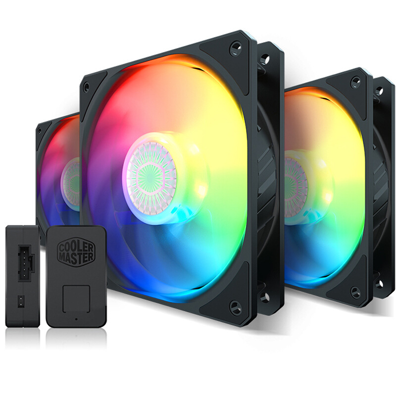 CoolerMaster Swirl 120 ARGB Chassis fan 12cm SG synchronization PWM Ice God b240 Replace fan