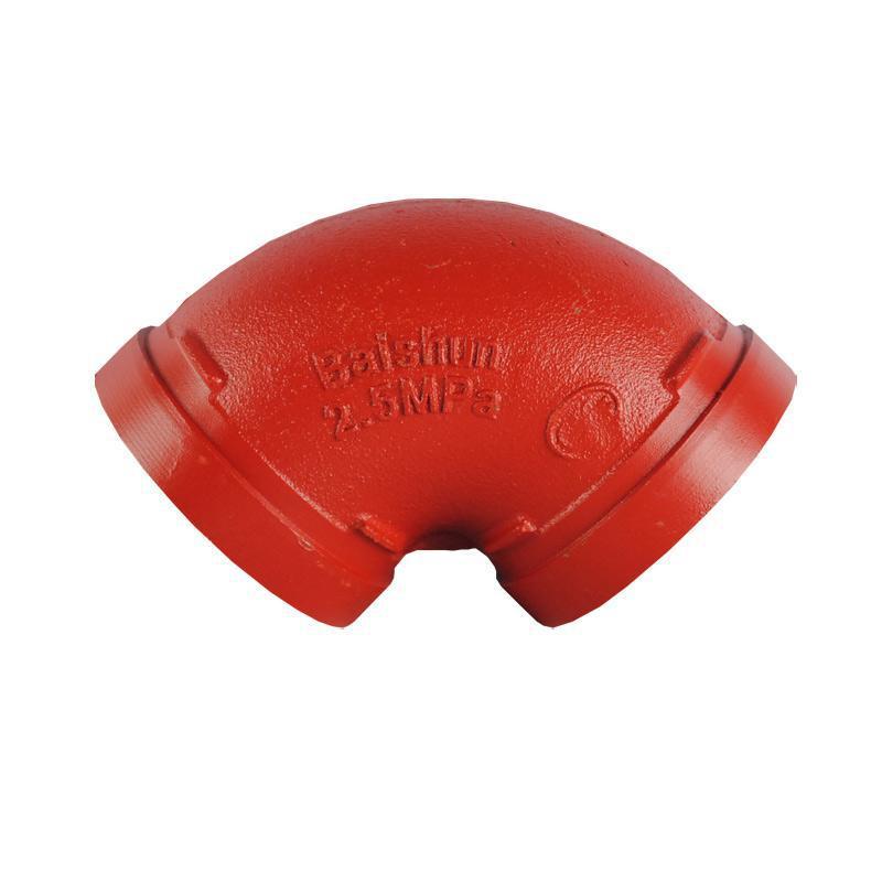 Trenches Through Fittings 90 Elbow Fire Hose parts Galvanized pipe Clamp Elbow DN114 Wholesale sale