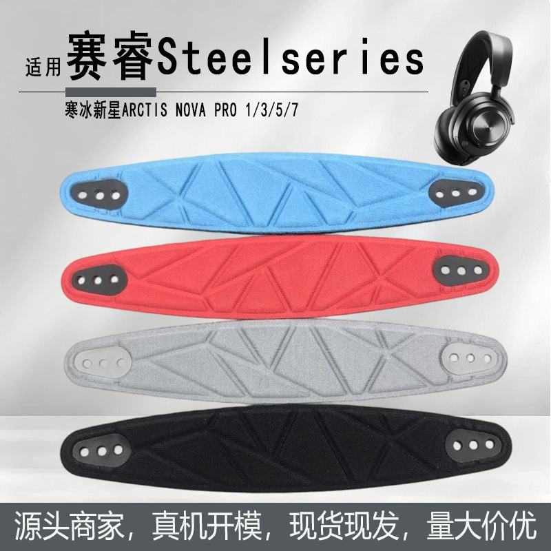 Suitable for Replacement of the Headband Cushion and Crossbar for Steelseries Arctis Nova Pro 1/3/5/7 Headphones