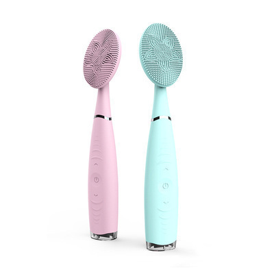 Electric household portable cleansing face wash machine silicone facial cleanser handheld rechargeable sonic face wash machine wholesale