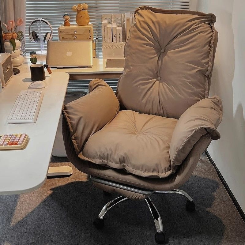 Computer Chair Home Lazy Sofa Chair Comfortable Long Sitting Desk Backrest Chair Study Room Luxury Seat Office Boss Chair
