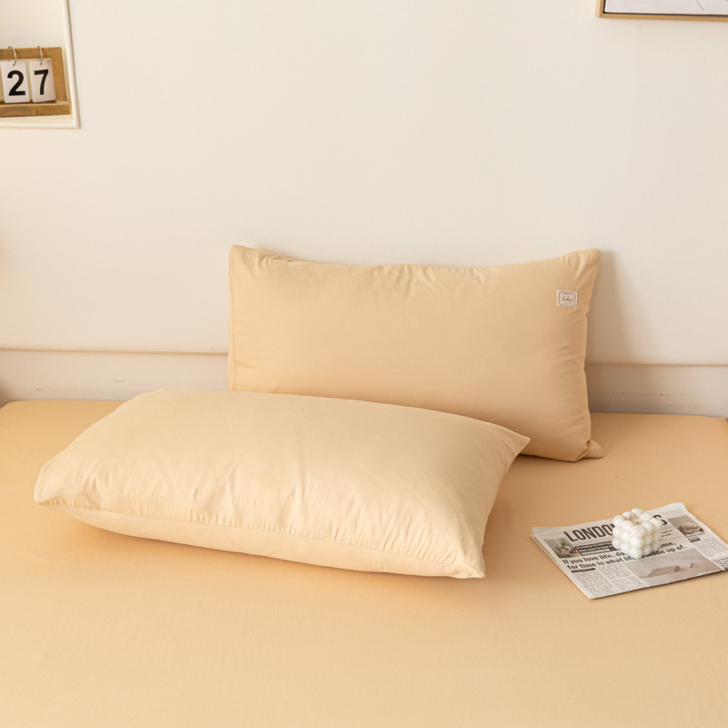 Un par de cubierta de almohada de algodón sin aire impreso 48 * 74cm cubierta de almohada de algodón casera de una sola persona cubierta de almohada interior