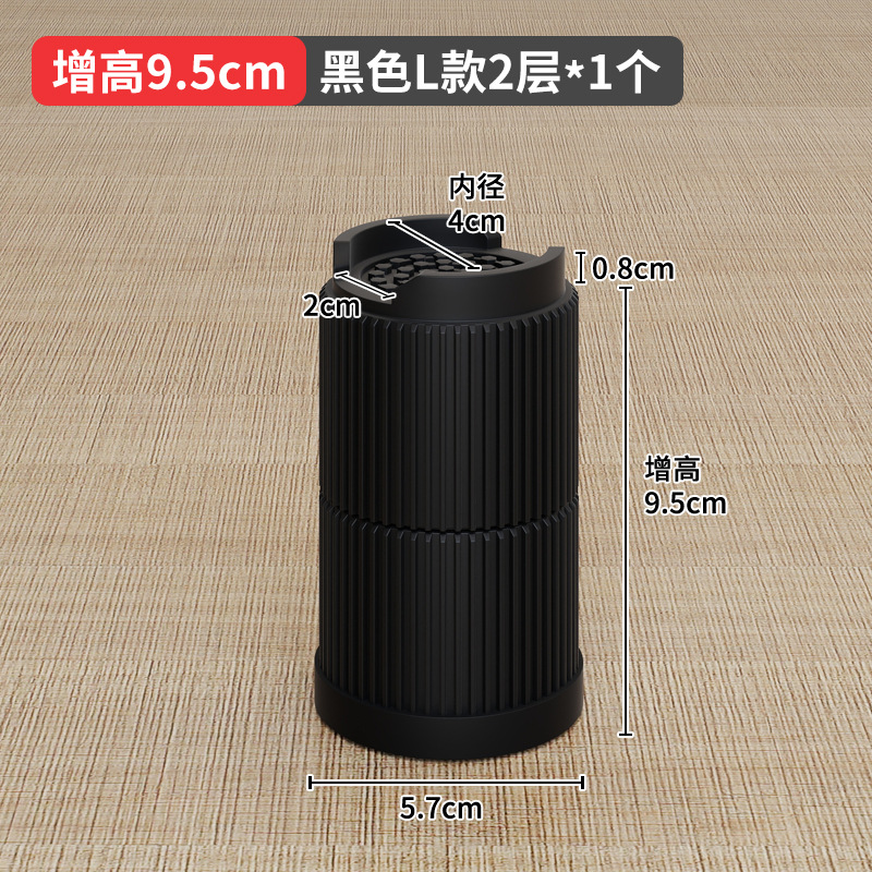 国境を越えたアマゾンの黒色家具ベッドが高くなった足マット2 358インチテーブルソファーキャビネットtpu滑り止めオーバーレイ