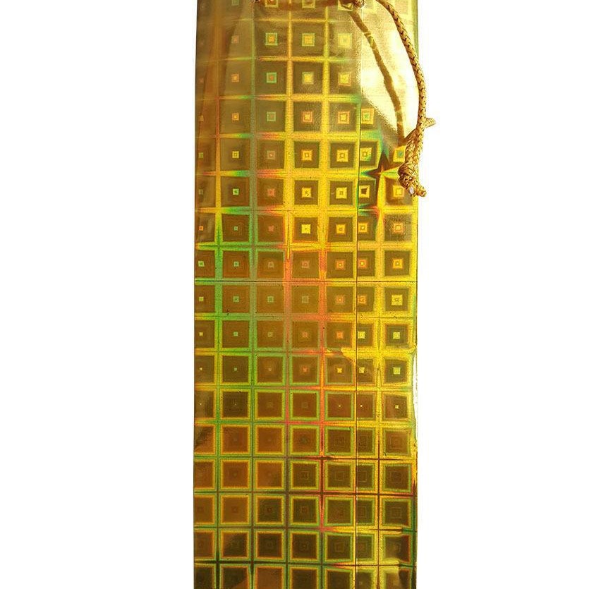 镭射葡萄酒袋单只装礼品手提纸质酒袋 创意圣诞镭射通用红酒包装