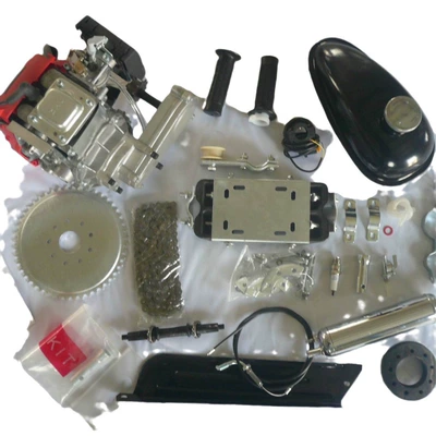 Four-stroke bicycle, Motorcycle engine and accessories